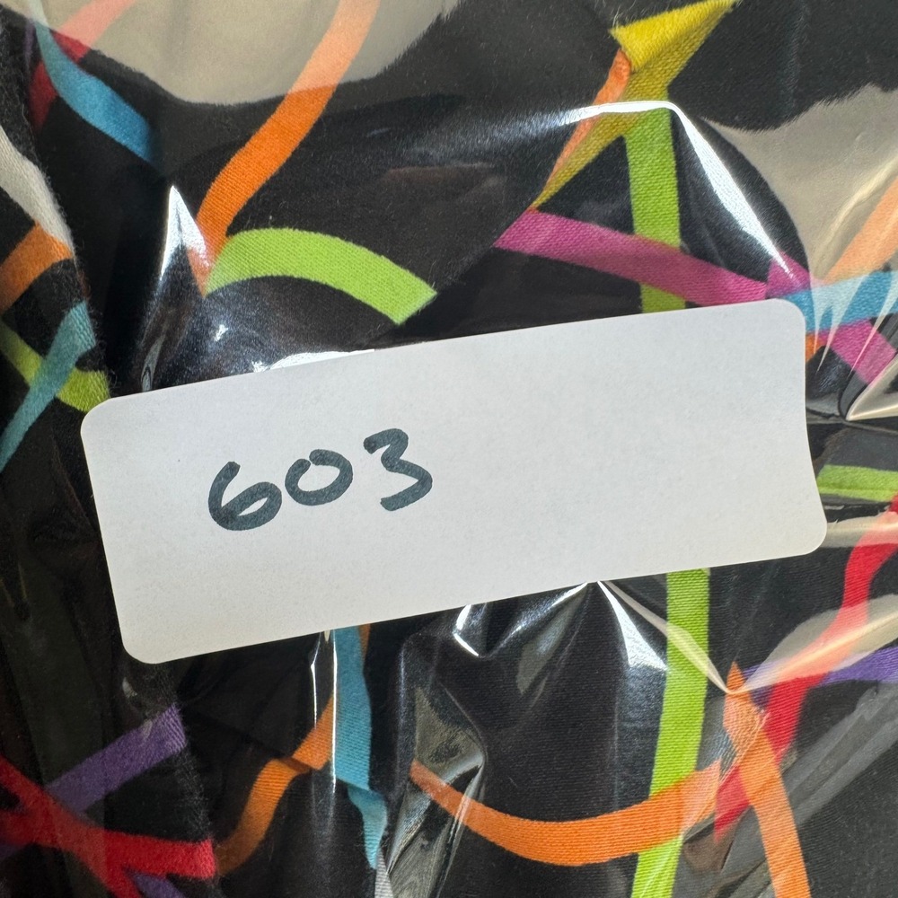 Loudmouth Golf Mens Black Multi Color Abstract Swirl Shorts Size 40 Stretch - Picture 9 of 9